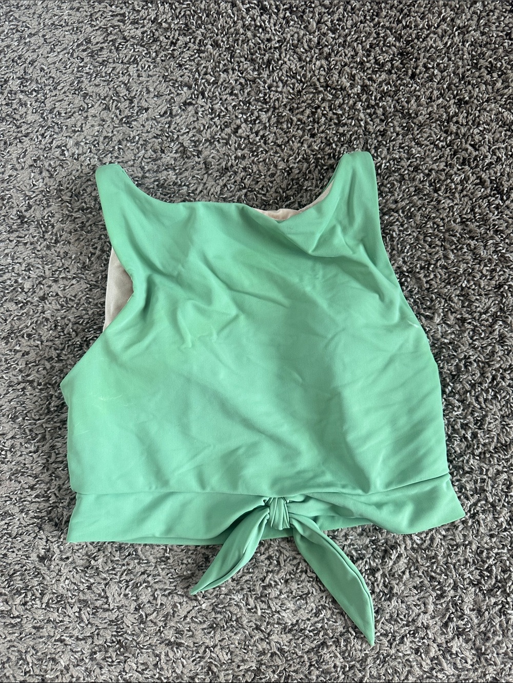 Lime Ricki Mint Green Tie-Front Bikini Top
